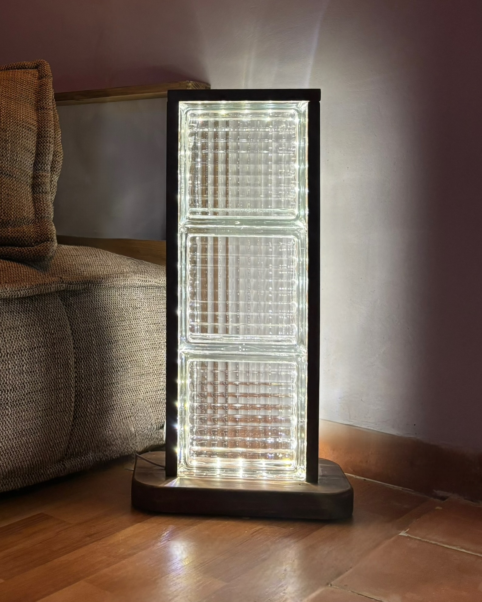 lampe carreaux de verre design aest